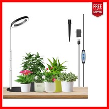 Full Spectrum Indoor Grow Light with Adjustable Height &amp; Timer - 6.3in L... - $38.79