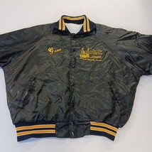 Vintage FRAILED Men's Black/Yellow Distressed Varsity Jacket Chest 52" image 13