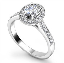 Solitaire Engagement Ring Oval Diamond  1.10cts G-SI1 GIA Certified - $5,205.08