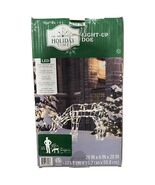 Holiday Time Light Up Doe 28&quot; 70 LED Lights Christmas Indoors Outdoor White - $32.62