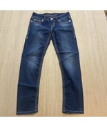 SEVEN 7 Low Rise Medium Wash Distressed Blue Denim Skinny Jeans Women&#39;s ... - $23.66 CAD