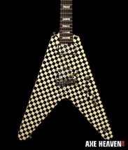 Rick Nielsen - Yellow Checker Flying V 1:4 Scale Replica Guitar ~ Axe Heaven-... - £24.50 GBP