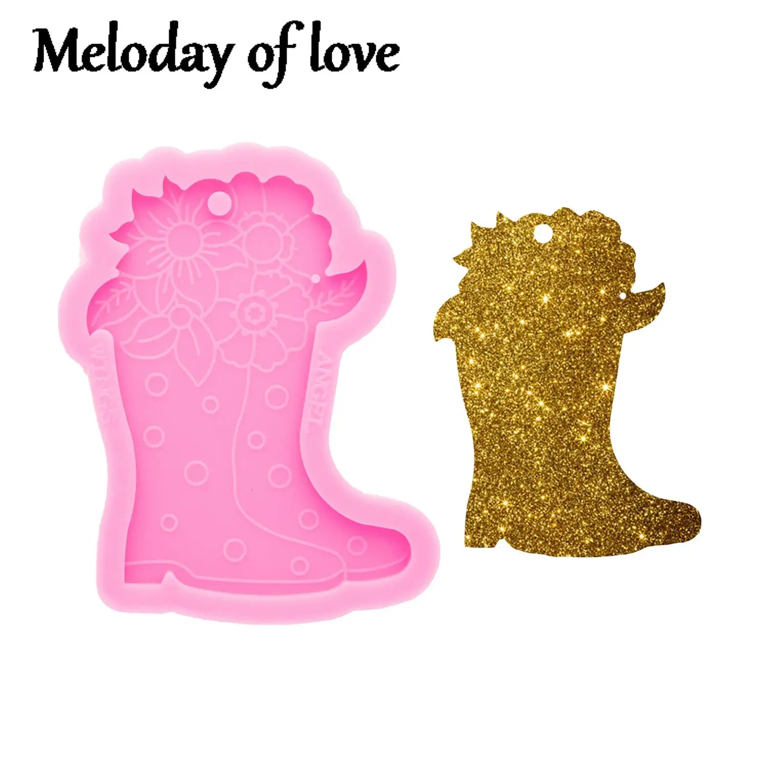 Shiny boy Boot Keychain Mold,  DIY Epoxy Resin Shoes  Molds, Resin Crafting Mold - £45.47 GBP