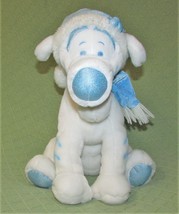 12&quot; Snowflake Tigger 2nd White Blue Plush Stuffed Glitter Winter Disney Store - £17.96 GBP