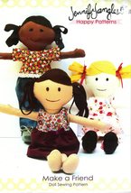 Jennifer Jangles Happy Patterns Make a Friend Soft Doll w/ Dress Sewing ... - £9.34 GBP