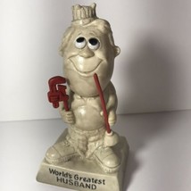 Russ Berrie Figure WORLD&#39;S GREATEST HUSBAND  Vintage 1970 - £10.34 GBP