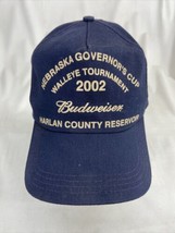 2002 Nebraska Governors Cup Budweiser Beer Baseball Cap Hat Snap-Back USA - £12.57 GBP
