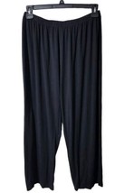 COMFY USA Large Black Super Soft Casual Pull On Pants Elastic  - £35.40 GBP