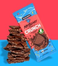 Mr Beast Feastables Milk Chocolate Crunch Puffed Rice Flavor 60g Each Box of 10 - £37.28 GBP