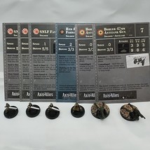 Lot Of (6) Axis And Allies Miniatures Contested Skies #10 3(#41) 2(#44) - $17.81