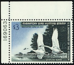 RW33, Mint NH XF $3 Duck Stamp - PSE Graded 90 Certificate * Stuart Katz - $150.00