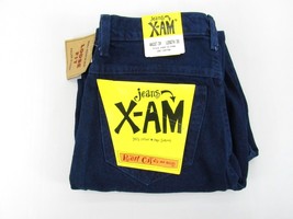 Vintage X-Am Bleu Jean Hip Hop Old School USA Fabriqué 34X30 90s Grand B... - $28.44