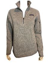 Patagonia Women's 1/4 Zip Better Sweater Heathered Grey Large - $79.83 CAD Patagonia Women's 1/4 Zip Better Sweater Heathered Grey Large - $79.83 CAD