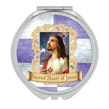Sacred Heart of Jesus : Gift Compact Mirror Catholic Religious Saint - £10.38 GBP