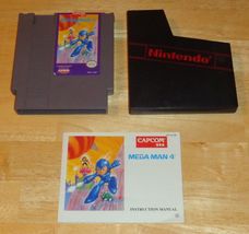 Nintendo NES Mega Man 4 Video Game, with Manual, Tested and Working - £58.93 GBP