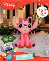 DISNEY 886370 LILO &amp; STITCH ANGEL CHRISTMAS AIRBLOWN INFLATABLE 4.5' - NEW! - $32.98