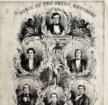 1940 Stephen Foster Sable Harmonists Print Ephemera Millets Music Saloon... - $19.99