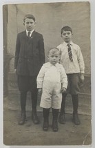 RPPC Handsome Young Boys 1900s Darling Child Postcard R7 - £4.74 GBP