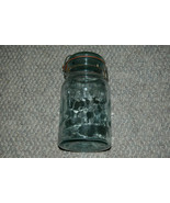 Antique Atlas EZ Seal Aqua Blue Quart Jar Wire Closure Glass Lid &amp; Ring - £19.80 GBP