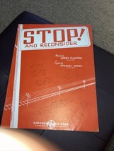 Stop! And Reconsider Sheet Music By Clinton &amp; Adams - £3.98 GBP