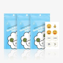 Speech Bubble Mask Patch / Sticker Natural Pure Aroma Essence 3 Pack -24 Patches - £9.56 GBP