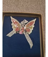 2007 GLORIA DUCHIN BUTTERFLY HOPE METAL ORNAMENT NWOB SIGNED PINK - £4.45 GBP
