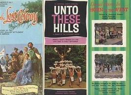 Lost Colony Unto These Hills &amp; Horn of the West Outdoor Summer Drama Brochures  - £18.71 GBP