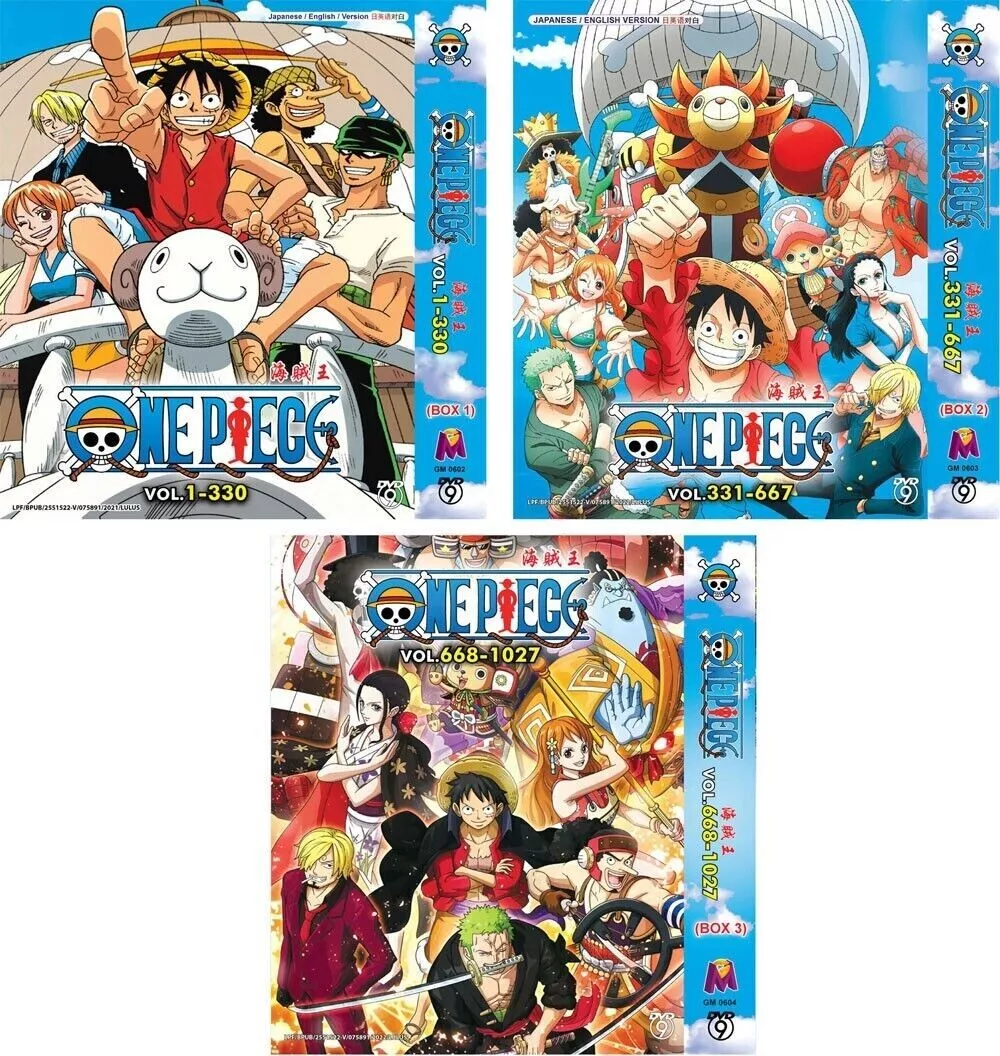 DVD Anime One Piece (Volume.1-1027 End) English Dubbed - Fast - $279.90