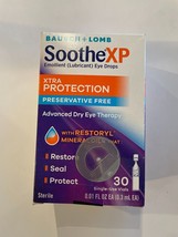 Bausch &amp; Lomb Soothe XP Lubricant Eye Drops PF 30 Vials, NEW DMGD BOX! E... - $10.64