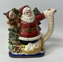 Fitz and Floyd 1993 Omnibus North Pole Express Santa 5802 Water Pitcher 2 Quarts - £36.07 GBP