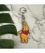 Disney Winnie The Pooh Vintage Y2k Key Chain Plastic 3d Shape Clear Orange - $17.44 CAD