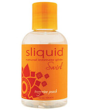 Sliquid Water Based Naturals Swirl Lubricant Tangerine Peach 4.2 Oz - £11.55 GBP