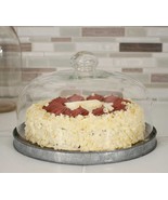 Dessert Cloche with metal Base - $53.32 CAD