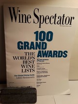 Wine Spectator Magazine - 100 Grand Awards - Aug. 31 2019 Issue - $4.99