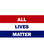 All Lives Matter Red White Blue Protest Decal Vinyl Bumper Sticker 3.75&quot;... - £9.44 GBP