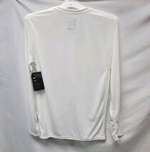 NIKE Dri-FIT Legend Men's Small Long Sleeve Fitness Top White  image 3