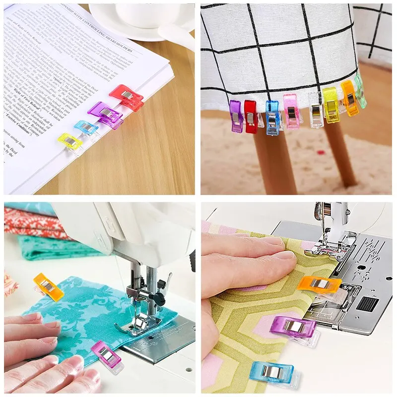 House Home 5-50Pcs Colorful Sewing Clips Multipurpose Quilt Binding Sewing Craft - £19.59 GBP