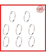 Durable Stainless Steel Hose Clamps - 8PK Adjustable SAE 72 for Multiple... - $512.64 MXN