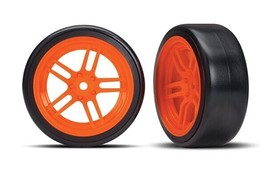 1.9&quot; Front Pre-Mounted Drift Tires (Orange) Traxxas 4-Tec 2.0 TRA8376A - $46.99