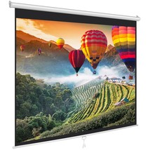 Pyle PRJSM7206 Universal 72-Inch Roll-Down Pull-Down Manual Projection Screen (4 - £94.02 GBP
