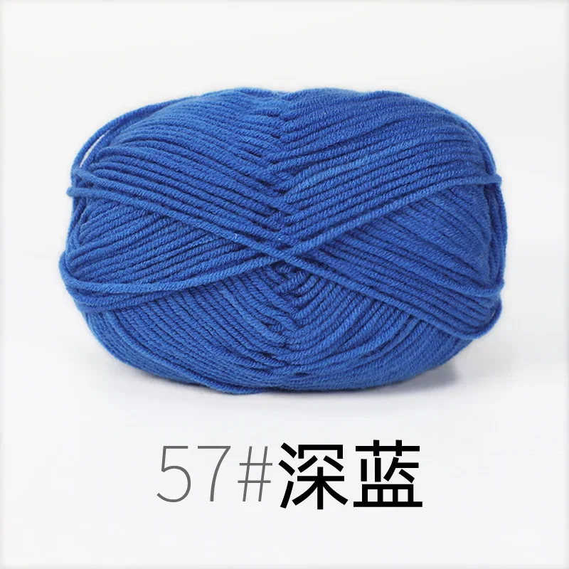 4ply Milk Cotton Yarn For Crochet Needlework Dyed Lanae Craft -RYMX57-1p... - €2,20 EUR