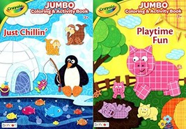 Crayola - Jumbo Coloring &amp; Activity Book - Playtime Fun and Just Chillin [Paperb - £8.72 GBP