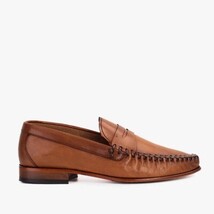 The Eregli Tan Leather Penny Loafer Men Shoe image 7