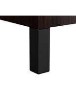 4 Pack Adjustable Furniture Sleek Square Legs, Matte Black - $1,505.27 MXN