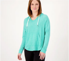 Koolaburra by UGG Light &amp; Airy French Terry Hoodie (Jade Green Hthr, L) A572762 - £15.54 GBP