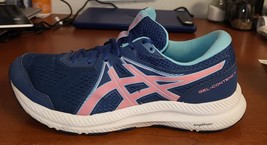 Asics Gel-Contend 7 Running Shoes, Blue/Pink, Women&#39;s 10M Lace-Up Sneakers - £22.01 GBP