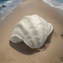 Large Genuine Ocean Giant Ruffled Clam Shell Tridacna Gigas 10" x 8.5" 3... - $132.95