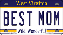 Best Mom West Virginia Novelty Mini Metal License Plate Tag - £11.92 GBP