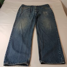 Carhartt Men's Blue Denim Jeans Measured Size 39×29 image 10