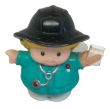 Fisher Price Mattel Little People Paramedic EMT Nurse Fireman Hat 2001 - £5.49 GBP